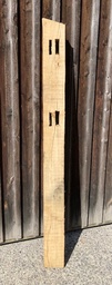 [POSTCHE2004M] Eiken pilaster met afgeschuinde kop 10 x 15 cm - PALST EN RAIL